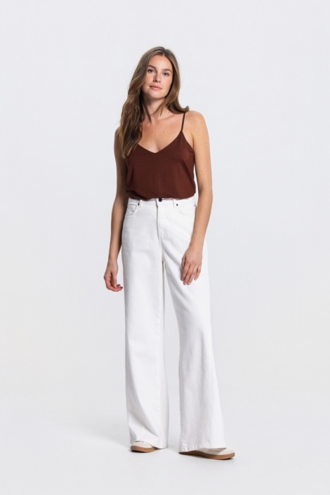 Juffrouw Jansen bruine dames top | Model