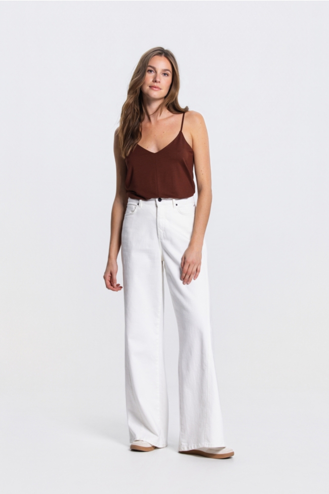 Juffrouw Jansen bruine dames top | Model