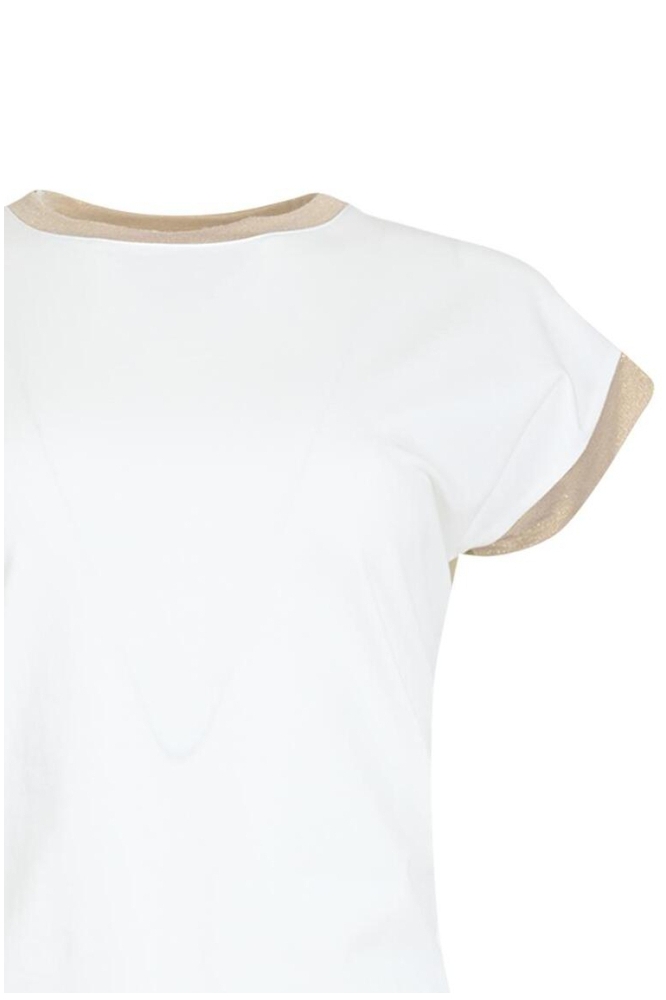 Maicazz ecru dames t-shirt | Close up