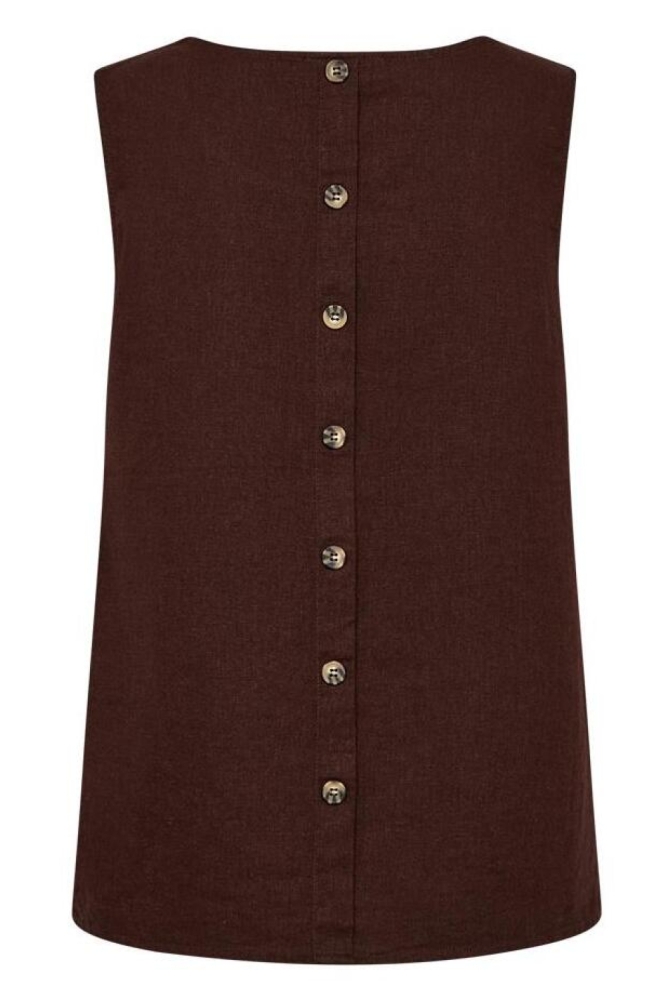 Freequent bruine dames top | Achteraanzicht