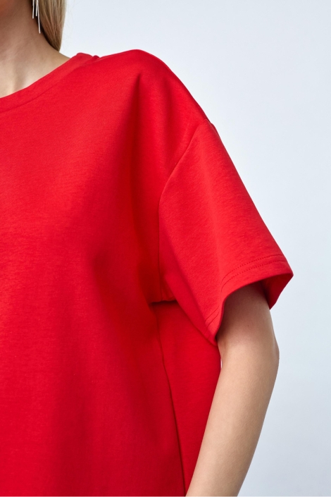 SisterS point rode dames t-shirt | Close up