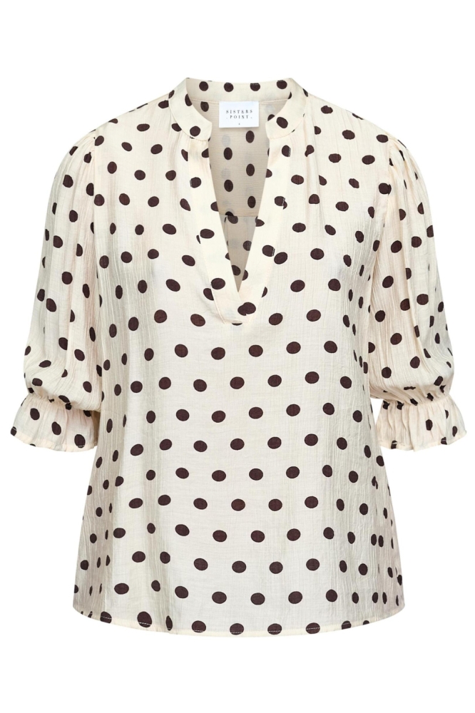 SisterS point beige dames blouse | Vooraanzicht