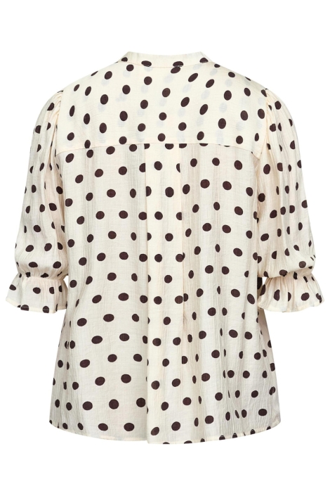 SisterS point beige dames blouse | Achteraanzicht