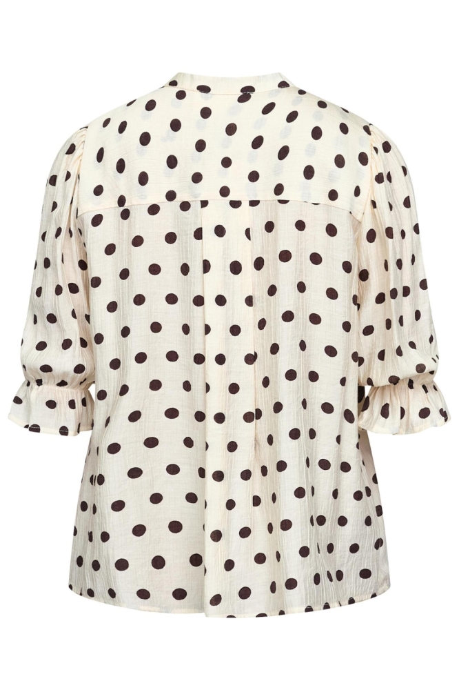SisterS point beige dames blouse | Achteraanzicht