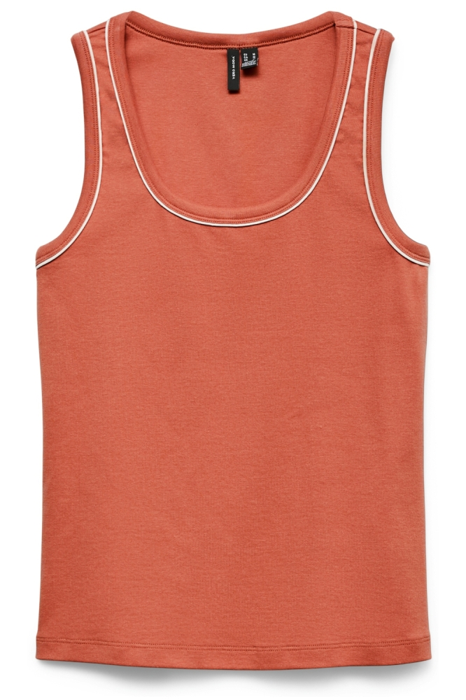 Vero Moda oranje dames top | Vooraanzicht