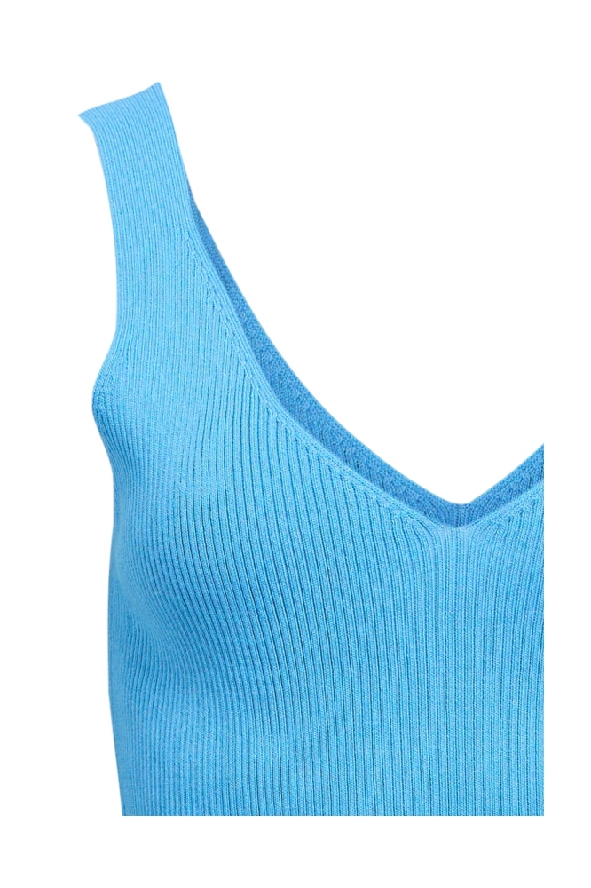 Object blauwe dames top | Close up