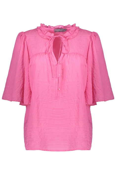 Geisha roze dames blouse | Vooraanzicht