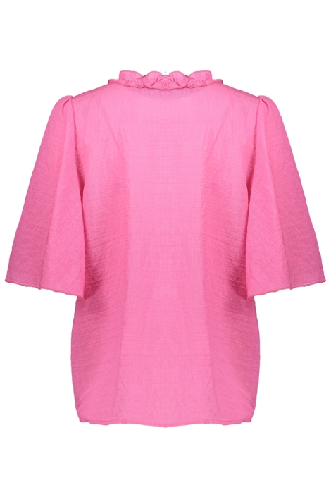 Geisha roze dames blouse | Achteraanzicht