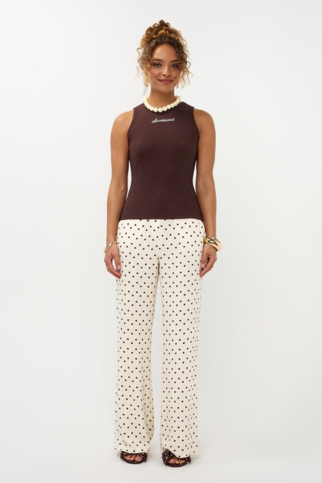 Ydence bruine dames top | Model