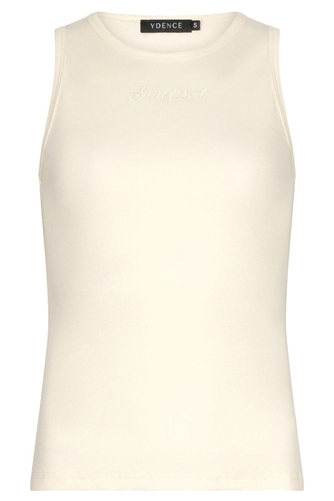 Ydence ecru dames top | Vooraanzicht