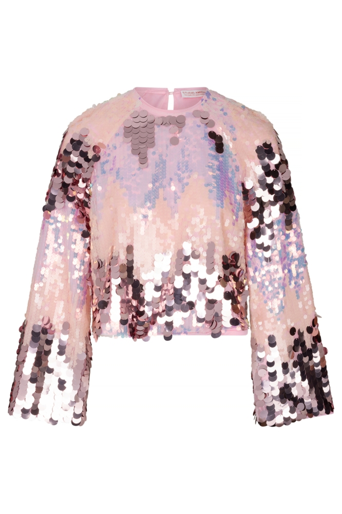 Studio Amaya multi color dames t-shirt | Vooraanzicht