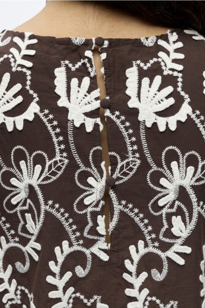 Object bruine dames t-shirt | Close up