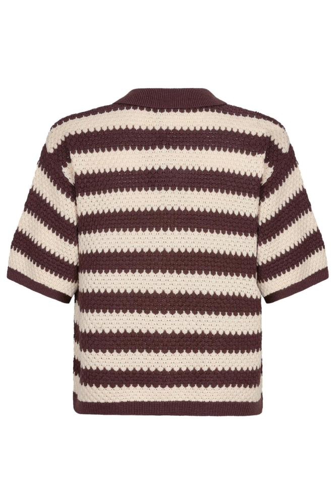 Ydence bruine dames vest | Achteraanzicht
