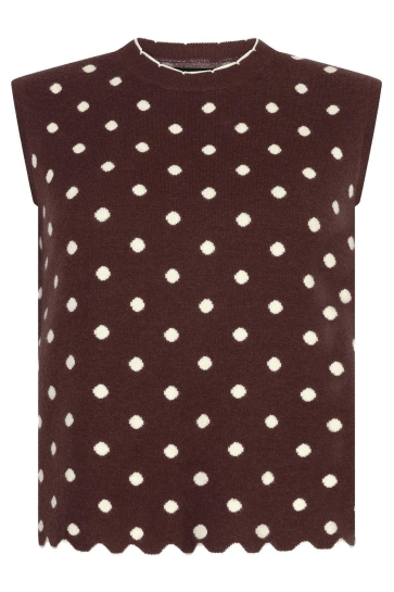 Ydence Top KNITTED TOP NORAH HSK2605 BROWN