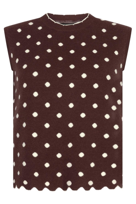 Ydence bruine dames top | Vooraanzicht