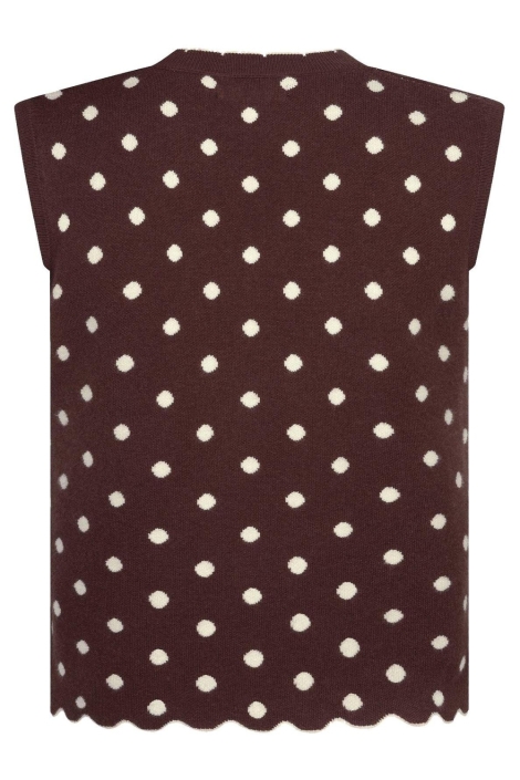 Ydence bruine dames top | Achteraanzicht