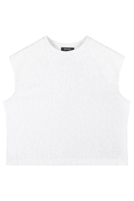 Refined Department grijze dames top | Vooraanzicht