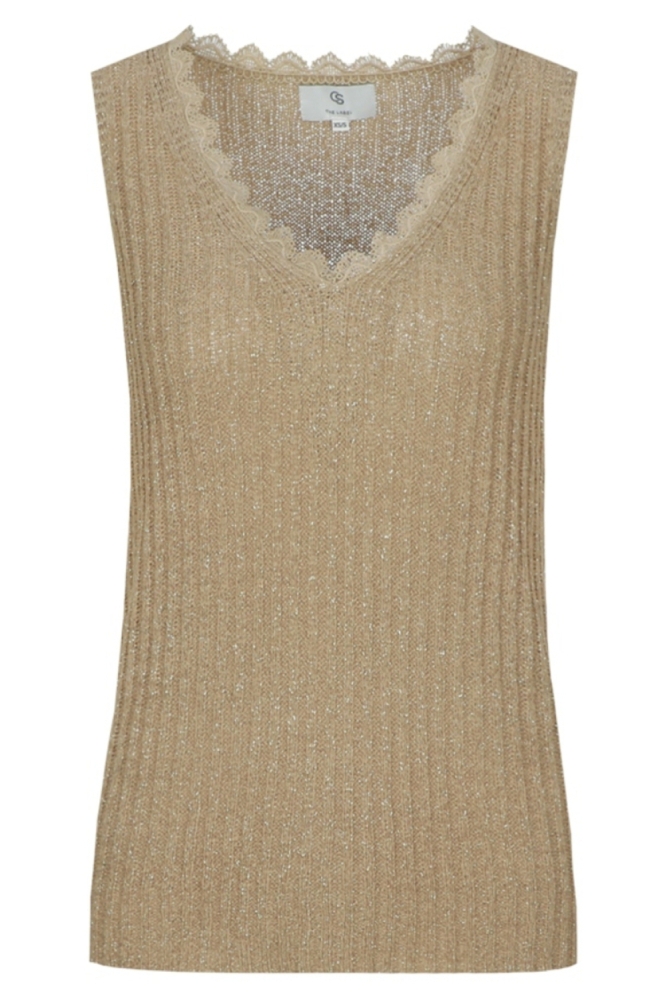 C&S The Label groene dames top | Vooraanzicht