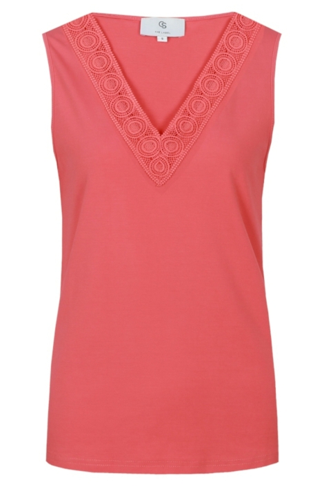 C&S The Label roze dames top | Vooraanzicht