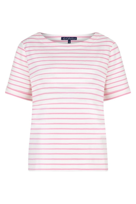 Red Button roze dames t-shirt | Vooraanzicht