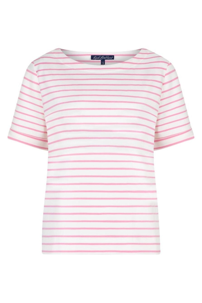 Red Button roze dames t-shirt | Vooraanzicht