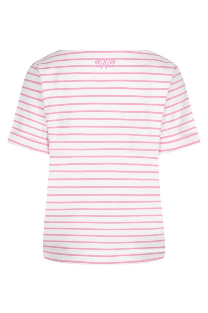 Red Button roze dames t-shirt | Achteraanzicht