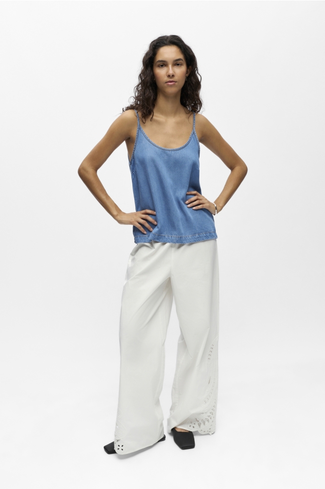 Object blauwe dames top | Model