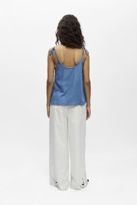 Object blauwe dames top | Model