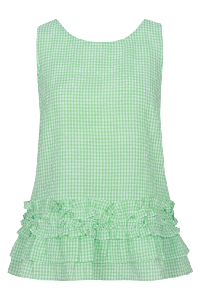 Fluresk groene dames top | Vooraanzicht