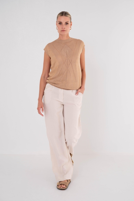 Maicazz zand dames trui | Model