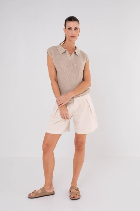 Maicazz beige dames trui | Model