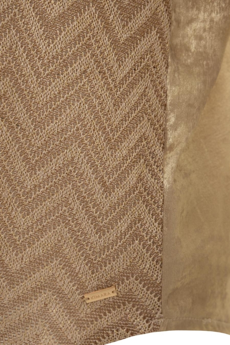 Kimara beige dames top | Close up