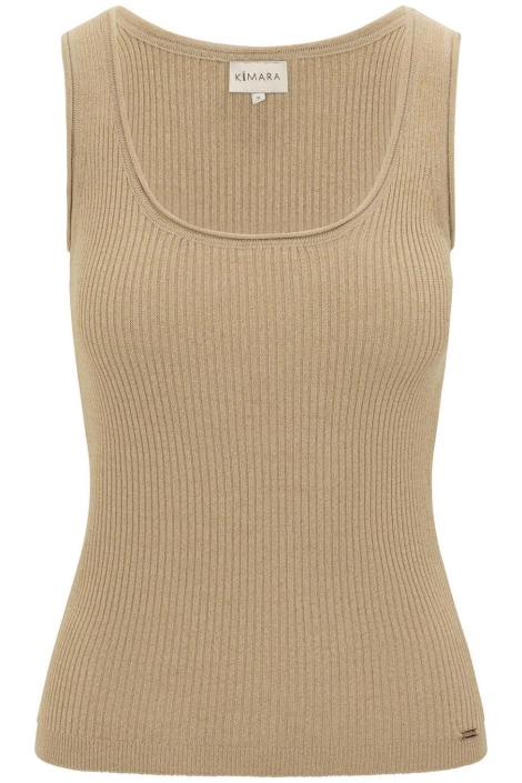 Kimara beige dames top | Vooraanzicht
