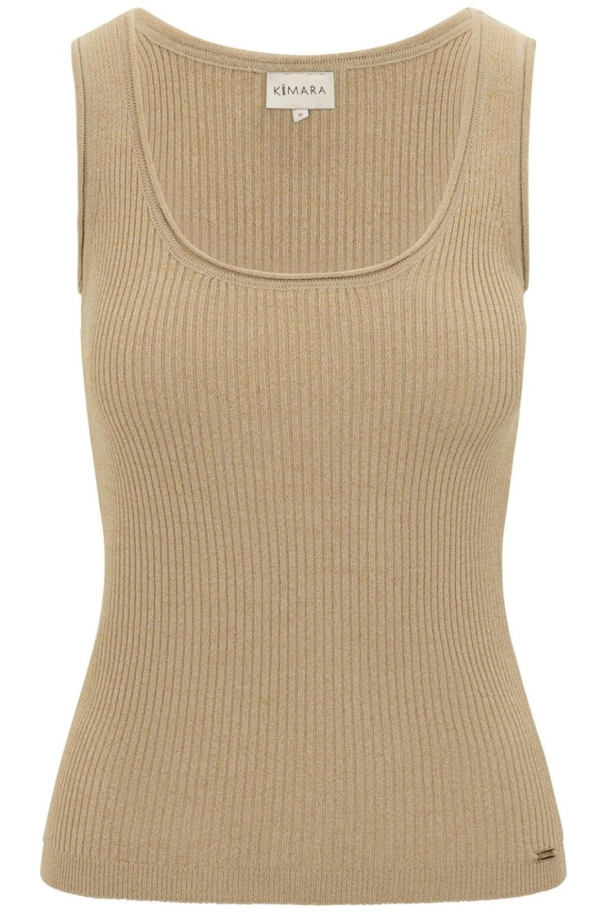 Kimara beige dames top | Vooraanzicht