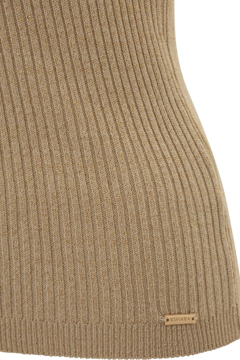 Kimara beige dames top | Close up