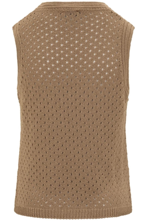 Kimara beige dames top | Achteraanzicht