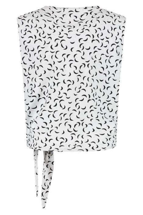 Lady Day witte dames top | Achteraanzicht