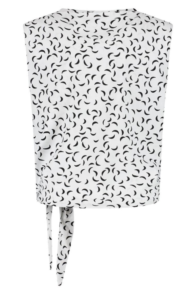 Lady Day witte dames top | Achteraanzicht