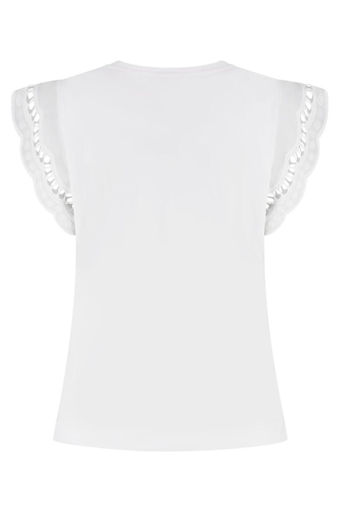 Lady Day witte dames top | Achteraanzicht