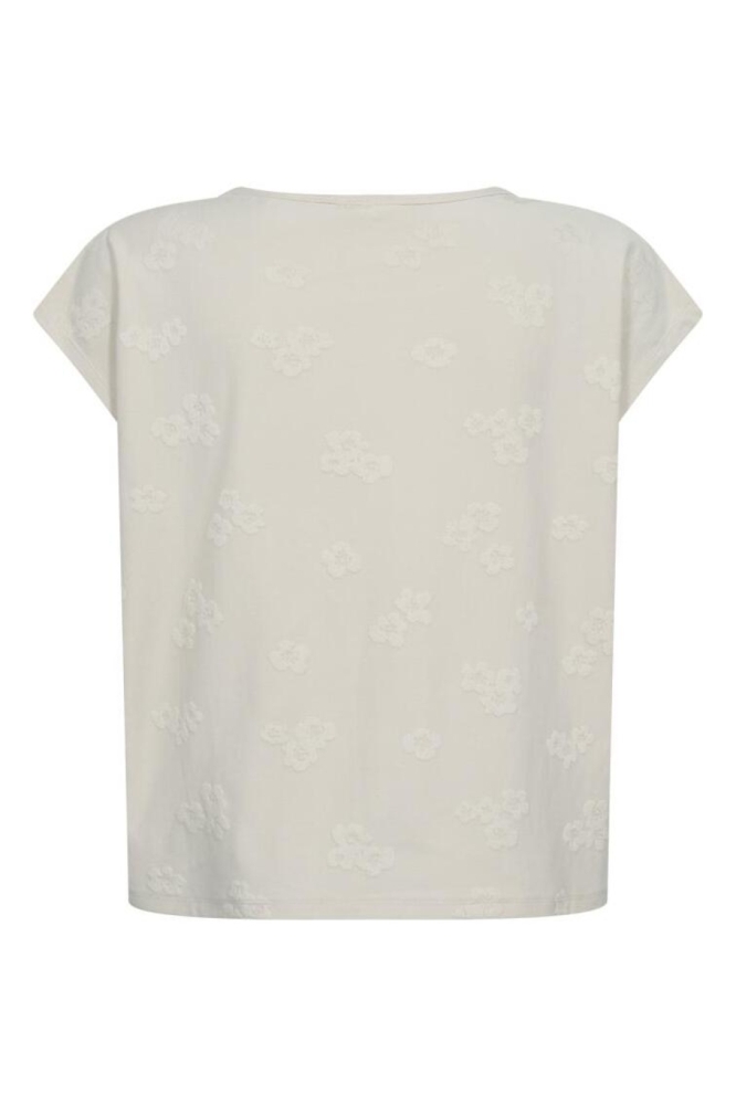 Freequent beige dames top | Achteraanzicht