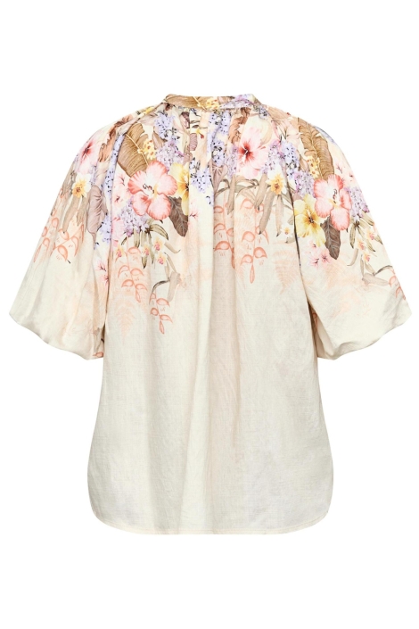 SisterS point beige dames blouse | Achteraanzicht