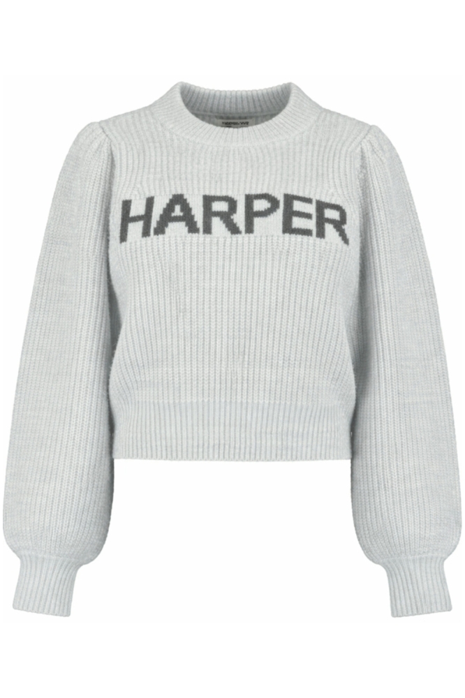 Harper & Yve grijze dames trui | Vooraanzicht