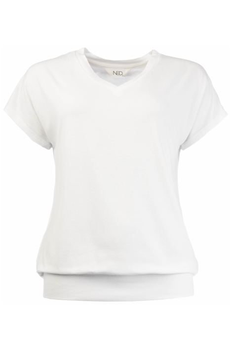 NED witte dames t-shirt | Vooraanzicht