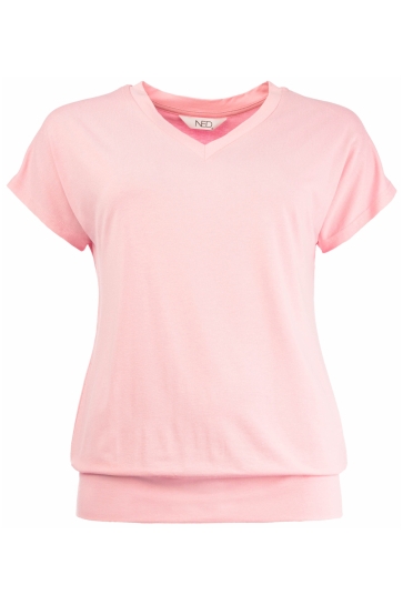 NED T-shirt MANA SS HEAVY 25S2 U500 41 464 romance rose
