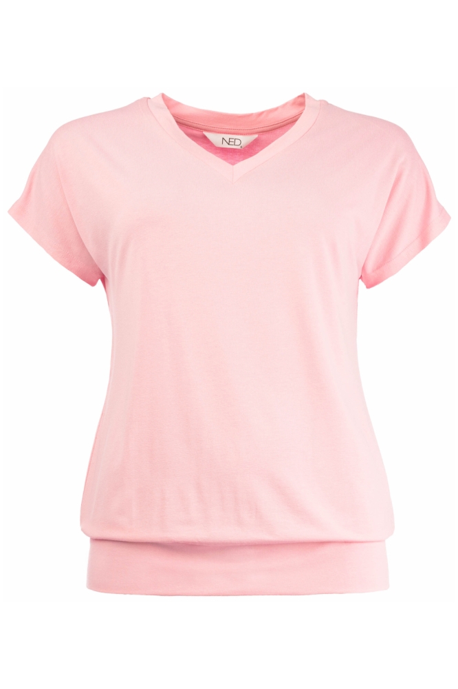 NED roze dames t-shirt | Vooraanzicht