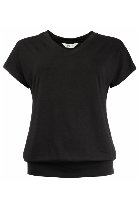 NED zwarte dames t-shirt | Vooraanzicht