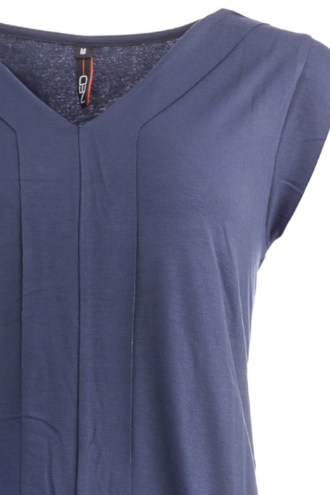 NED blauwe dames t-shirt | Close up