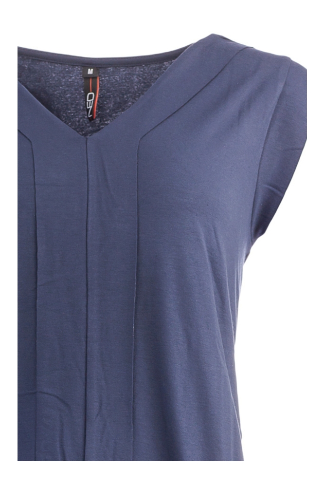NED blauwe dames t-shirt | Close up