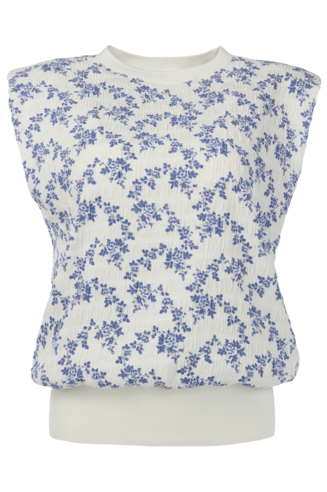 NED blauwe dames top | Vooraanzicht
