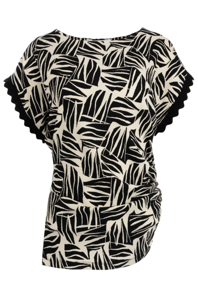 NED zwarte dames t-shirt | Vooraanzicht